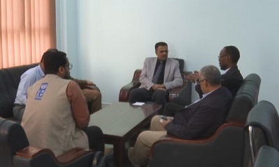 أمين عام محلي حضرموت يدشن المعرض العلمي والفني والتأهيلي لطلاب مركز النور للمكفوفين وتدريب المعاقين بالمكلا