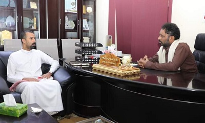 رئيس مؤتمر حضرموت الجامع يطلع على أنشطة دائرة الشباب واستعداداتها لإقامة أمسية رمضانية عامة