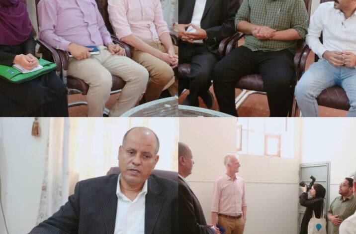 مدير عام سيئون يبحث السبل الممكنة لتدخلات UNDP في تطوير مبنى مكتب الأشغال العامة وعددا من المشاريع بمديرية سيئون