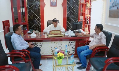 مدير عام سيئون يبحث آلية الإرتقاء بالقطاع الصحي بمديرية سيئون