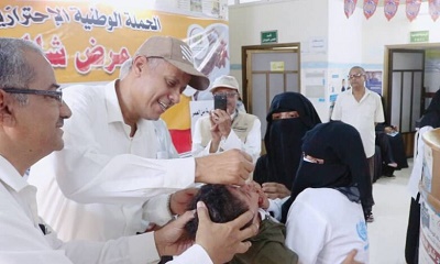 مدير عام سيئون يدشن الجولة الثانية من الحملة الوطنية الإحترازية ضد شلل الأطفال من منزل إلى منزل بمديرية سيئون