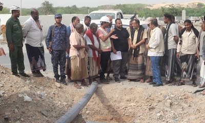 مدير عام بروم ميفع يتفقد سير العمل في مشروع تأهيل شبكة مياه ميفع "السفال"