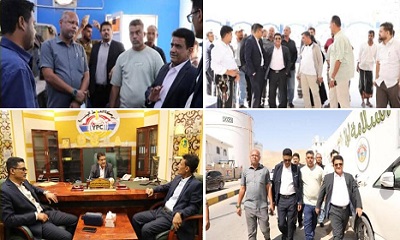 المكلا : معالي وزير النفط والمعادن في زيارة تفقديّة مفاجئة لمنشآت خلف النفطية بمحافظة حضرموت