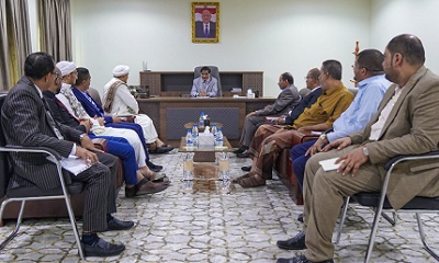 عضو مجلس القيادة الرئاسي البحسني يناقش الوضع القضائي في حضرموت