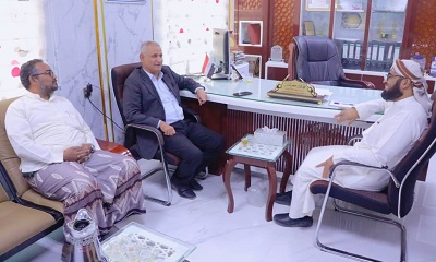 مدير عام سيئون يبحث القضايا المتصلة بشؤون الأوقاف والإرشاد بالمديرية