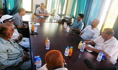 مدير عام مديرية غيل باوزير يطلع على جاهزية العملية الإختبارية لشهادة الثانوية بالمديرية