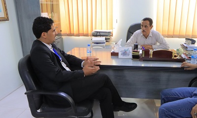 العمودي والماس يناقشان تعزيز دور صحة الموانئ والحجر الصحي بحضرموت الوادي والصحراء