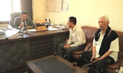 رئيس نيابة استئناف سيئون والدكتور العمودي يناقشان القضايا المشتركة بين النيابة ومكتب الصحة