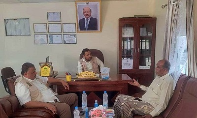 مدير الوحدة التنفيذية بالعبر يستقبل مدير عام مكتب وزارة التعليم الفني بوادي حضرموت