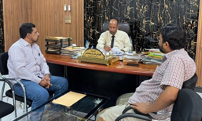 المدير العام لمديرية مدينة المكلا يلتقي مؤسسة سدن للثلاسيميا و أمراض الدم الوراثية