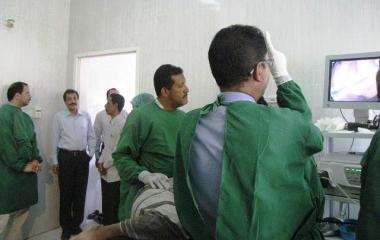 وكيل حضرموت المساعديتفقد المخيم الثاني لمنظار الجهاز الهضمي بسيئون