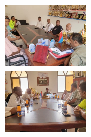 "الهمداني" رئيس اتحاد السلة يزور منشئات نادي سيئون ويطلع على نشاطه.