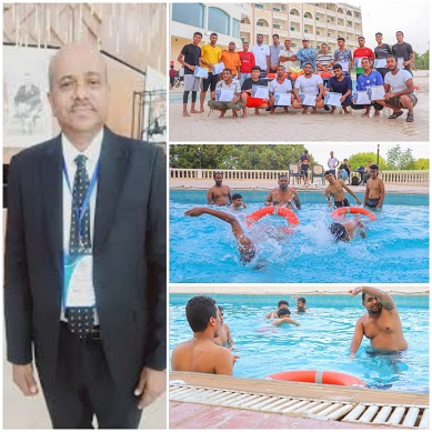 الخليفي يبارك نجاح دورة السباحة والانقاذ النوعية بالمكلا ويثني على جهود فرع الإتحاد 
