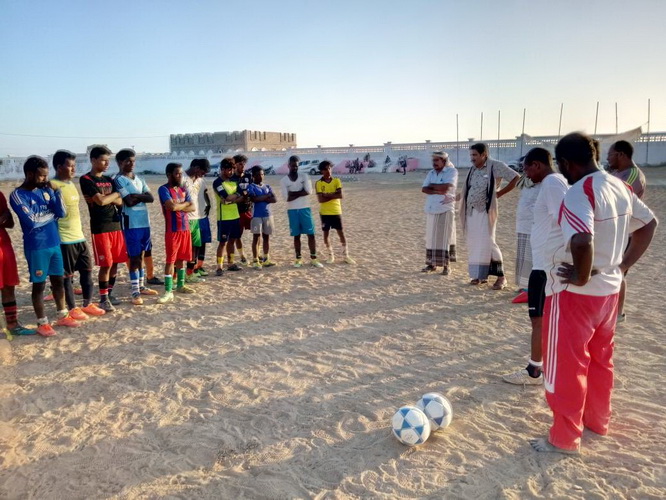 مدير عام مديرية الريدة و قصيعر يزور تمارين نادي الريدة 