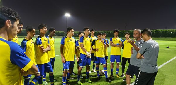 مساء غدٍ الخميس ..  الاحمر الصغير  يواجه المرخية القطري 
