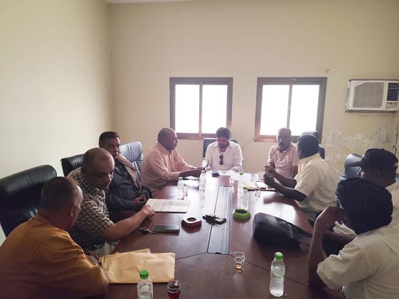 عقد لقاء ضم قيادة مكتب وزارة الشباب والرياضة وفرع الهيئة العامة للأراضي والمساحة والتخطيط العمراني بالمحافظة