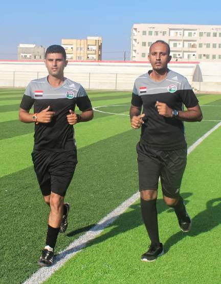 الدوليان العرامي ومسهور يديران مباراة فلسطين والعراق اليوم  بالدمام