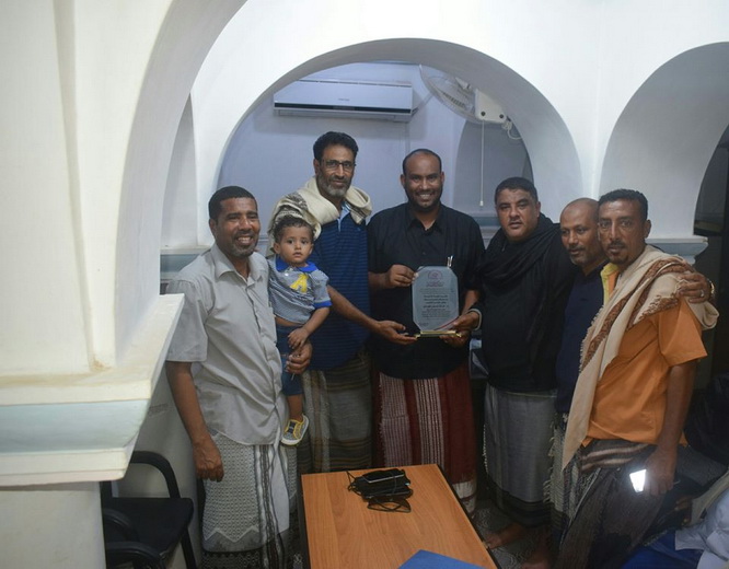 مدير عام تريم يستقبل الهيئة الإدارية لنادي شعب حضرموت......