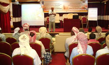 اختتام دورة تدريبية في زراعة القمح للمزارعين بمديريات ساه والسوم وتريم 