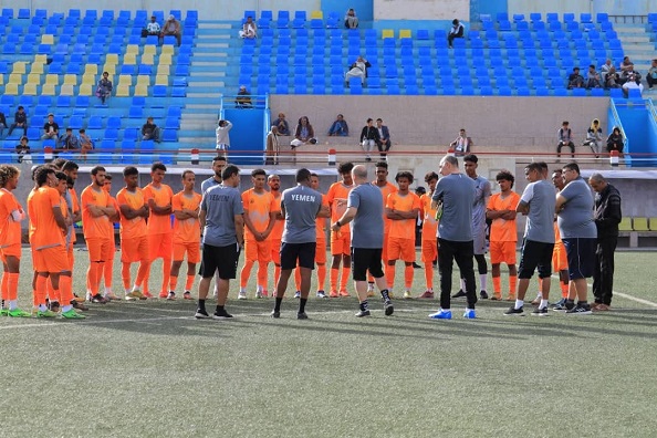المنتخب الوطني الأول يجري مرانه الأول في معسكره الداخلي بصنعاء