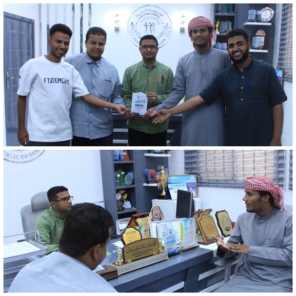 مدير مكتب وزارة الشباب والرياضة يلتقي ملتقى "فينا الخير للتنمية" ويشيد بجهوده المجتمعية