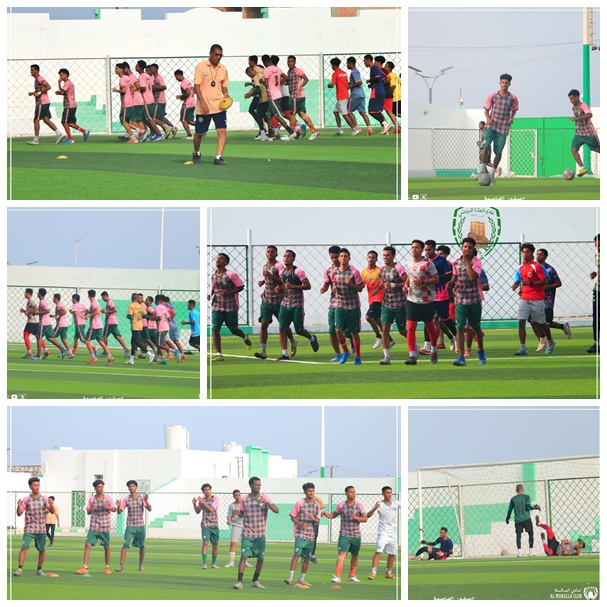 فريق القدم بنادي المكلا يستانف تمارينه استعدادا لتصفيات الدرجة الثانية