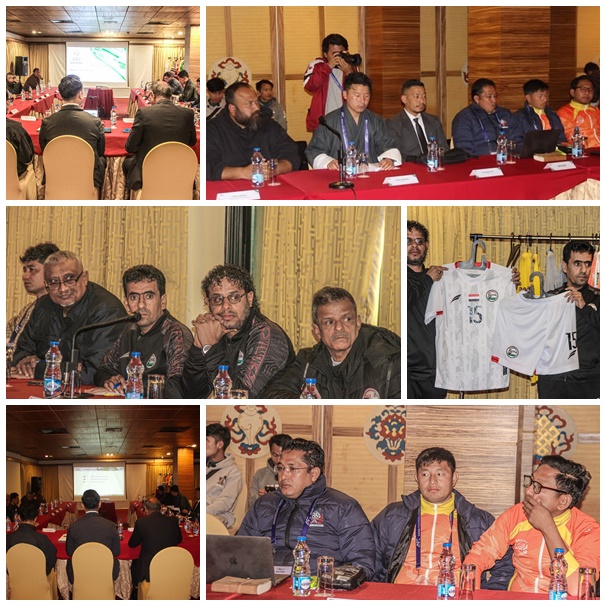 في الاجتماع الفني للمنتخبين: منتخبنا يلعب باللون الابيض والمنتخب البوتاني يلعب باللون البرتقالي 