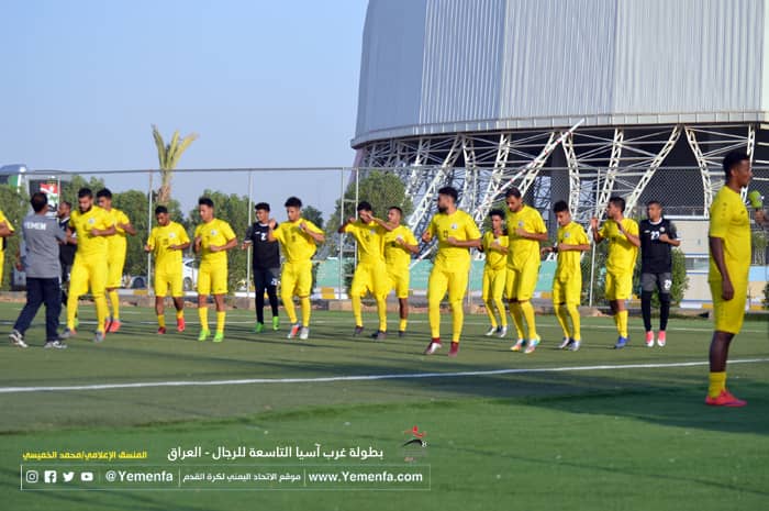 منتخبنا الوطني يواصل الاعداد لمواجهة سوريا الأثنين