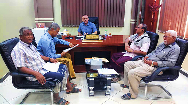 مدير عام تلفزيون حضرموت يبدي إستعداده لرعاية بطولة كأس حضرموت الثقافية  للأندية الرياضية