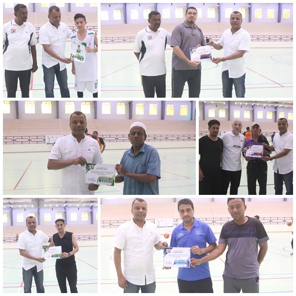 فرع اتحاد كرة السلة بوادي وصحراء حضرموت يكرم الفرق وأصغر لاعب