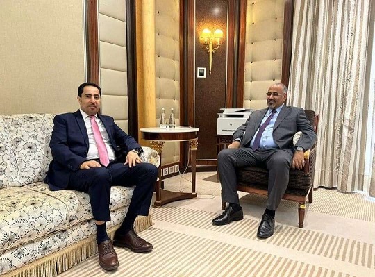 الزبيدي يلتقي البكري ويناقش معه سبل تعزيز العمل الرياضي
