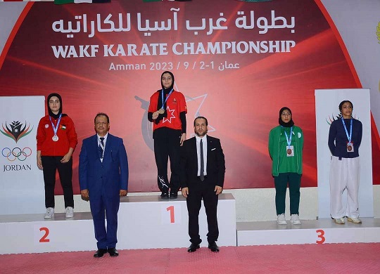 الوزير البكري يهنئ ابطال منتخبنا للكاراتية في بطولة غرب آسيا