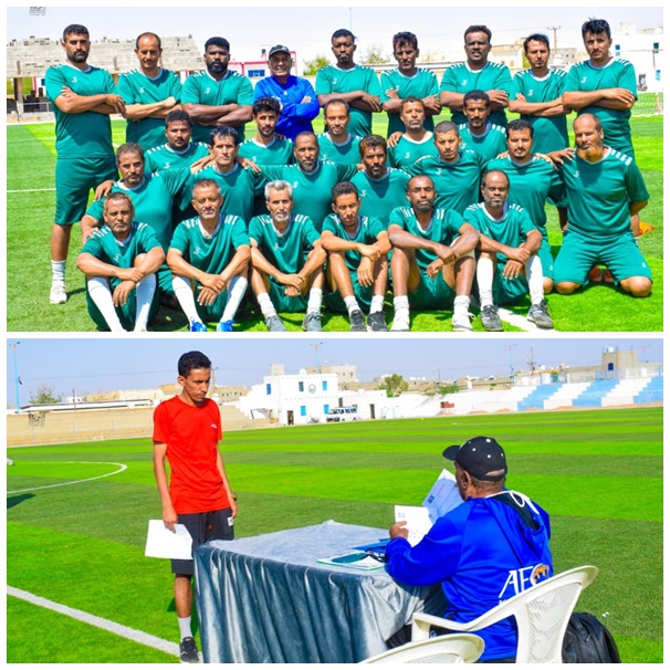 تواصل الاختبارات العملية في الدورة التدريبية الآسيوية الأولى (سي) لمدربي كرة القدم بشبوة وسط حماس منقطع النظير من المشاركين