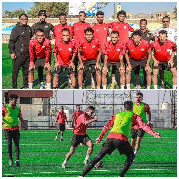 حصة تدريبية لمعرفة مدى التنسيق والانسجام بين لاعبي المنتخب في الملعب