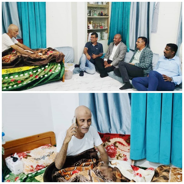 محافظ حضرموت يطمئن على صحة الكابتن فضل اليافعي ويوجّه الأمين العام بتقديم الرعاية والدعم اللازم لاستكمال علاجه