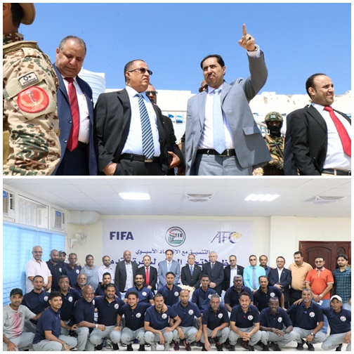 البكري يستقبل الخبجي ويستعرض معه القضايا المتعلقة بالجانب الرياضي والشبابي ويسلّم نادي حبيل جبر التصريح النهائي 