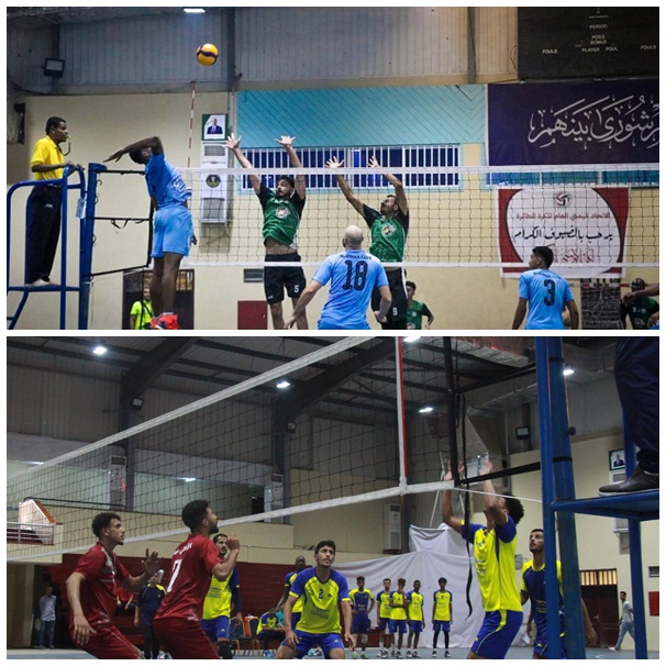في الدوري العام للكرة الطائرة.. _ الميناء يقترب وشباب القطن يشعل الصراع  وخيبل يتأهل ..