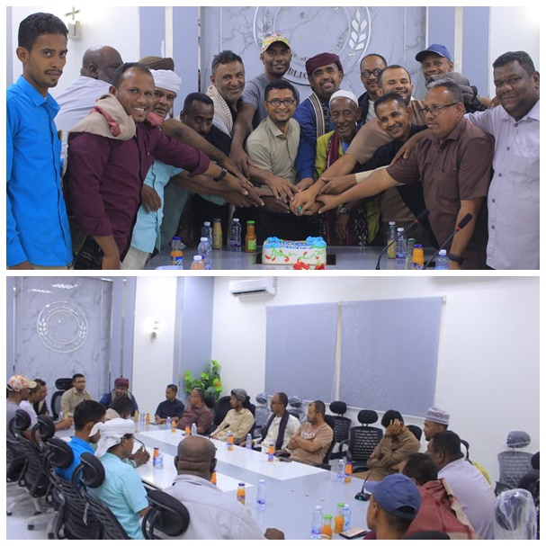 مكتب الشباب والرياضة في وادي وصحراء حضرموت يقيم لقاء عيدي لموظفيه 