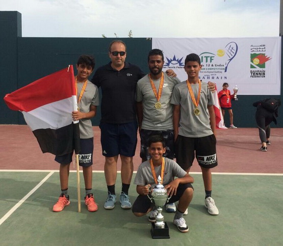 البكري يهنئ منتخب ناشئي اليمن للتنس بتتويجه ببطولة ديفيز على حساب إيران