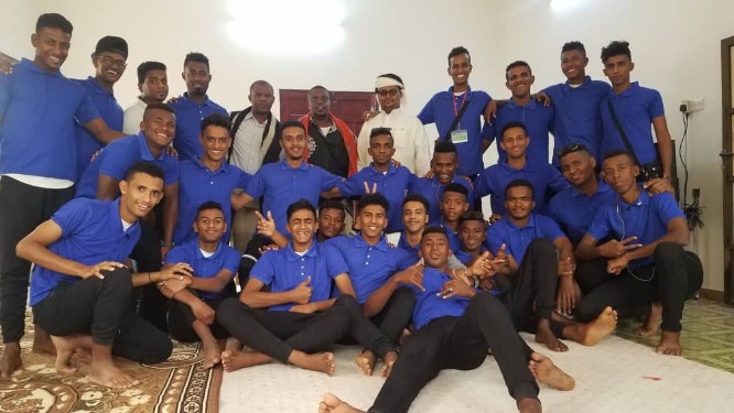 بعثة نادي التضامن لكرة اليد في ضيافة اللاعب المميز محمود باهادي