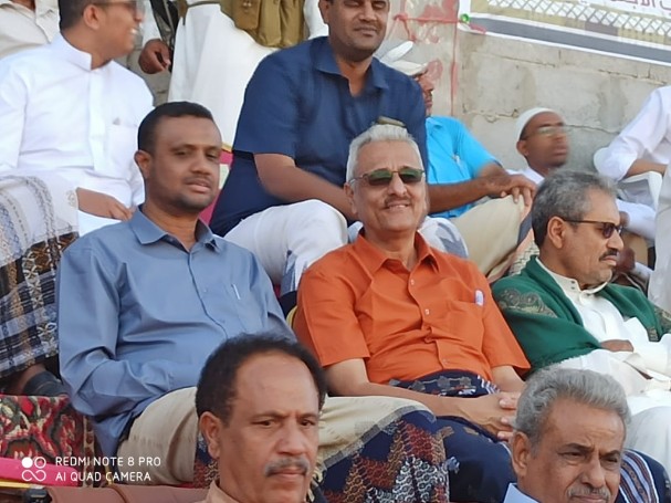 الجعيدي يهنئ نادي التضامن بتتويج الفريق الكروي الأول بكاس الهبة الحضرمية