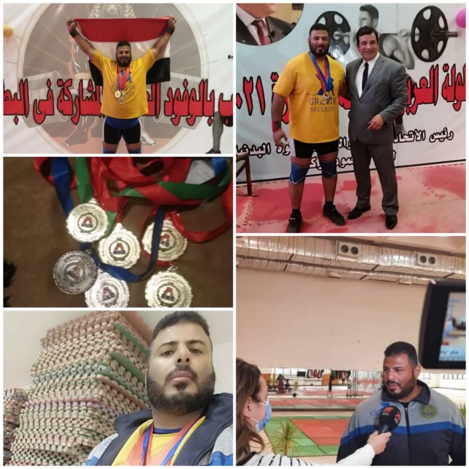 حصد ست ميداليات لليمن... البطل أدهم بدر مسعود يتالق في سماء القاهره ويتوج بطلا للعرب