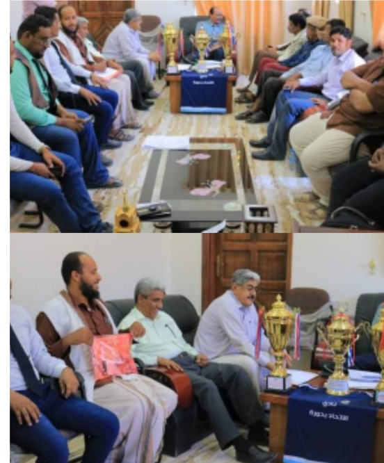 الوكيل التميمي يلتقي الفريق الثقافي بنادي اتحاد حورة*
