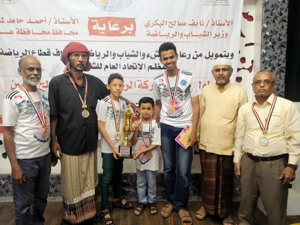 الجهوري يبارك تحقيق منتخب الوادي المركز الثالث بالجمهورية في بطولة الفقيد خالد صالح الشطرنجية بعدن