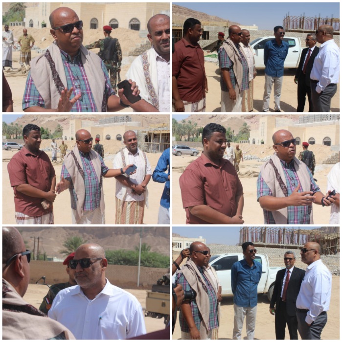 الوكيل الكثيري يطلع على مشروع منشآت نادي البرق الرياضي بتريم*