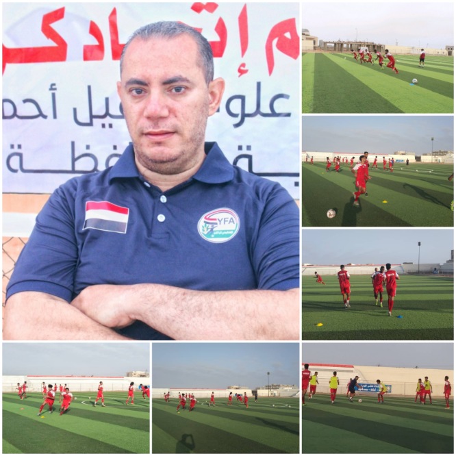 الجهاز الفني للأولمبي يعمل على تكثيف الجانبين اللياقي والتكتيكي .. *مدير المنتخب حسن جبران:*  *المعسكر الإعدادي بالمهرة يمضي وفق البرنامج المعد من الجهازين الفني والإداري* 