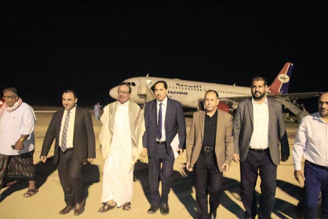 وصول معالي وزير الشباب والرياضة إلى مدينة سيئون