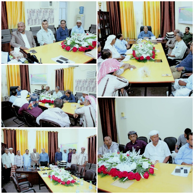 للاطلاع على احتياجات الأندية ودعمها ومساندتها...  مسجدي وحمران يلتقيان قيادات الأندية الرياضية بمديرية غيل باوزير 