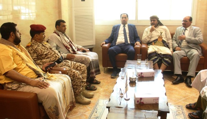 وزير الشباب والرياضة يصل الى مدينة سيئون 