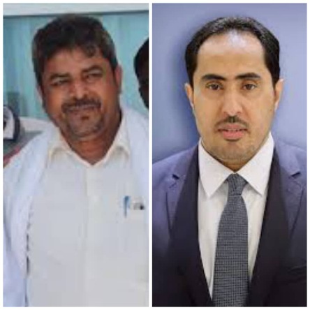الوزير  نايف البكري يطمئن على صحة رئيس نادي سمعون الرياضي أحمد قارش*
